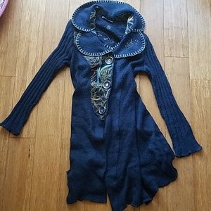 Sioni Wool duster sweater